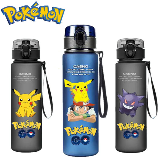 🌟 Pokémon Pikachu 560ML Water Cup: Cute Anime Portable Bottle for Kids' Outdoor Adventures! 🎁🥤