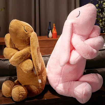 SnuggleBunny™ Extra-Large Plush: The Ultimate Long-Eared Huggable Rabbit Pillow - The Little Big Store