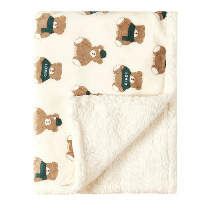 🌨️👶 Winter Baby Blanket: Cozy Fleece Warm Quilt for Newborns! 🌟🍼 - The Little Big Store