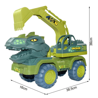 Roar into Learning Fun with Dinosaur Engineering Car Construction Toy! - The Little Big Store
