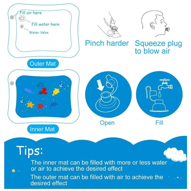 AquaTots Adventure: Baby Water Play Mat for Splashes of Fun!