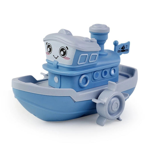 Baby Bath Toys Cute Cartoon Ship Boat Clockwork Toy Wind Up Toy Kids Water Toys Swimming Beach Game for Children Gifts Boys Toys - The Little Big Store