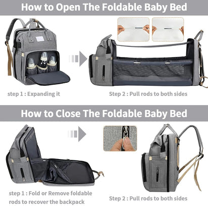 Mommy's Magic Tote™: The Ultimate Baby Diaper Bag - The Little Big Store