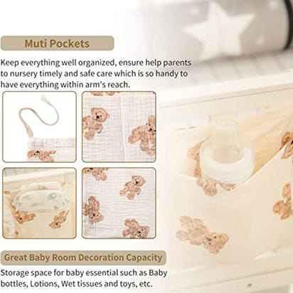 Baby Essentials Organizer: Portable Hanging Diaper Caddy for Nursery & Changing Table! - The Little Big Store