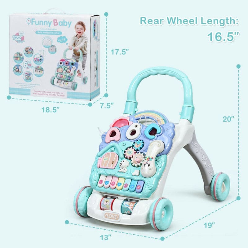 Baby Sit-To-Stand Learning Walker Toddler Musical Toy - The Little Big Store