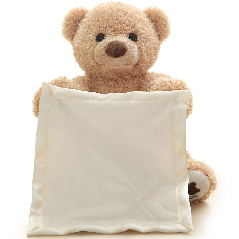 🧸🔍 Bear Hug Adventure™: Peekaboo Plush Hide & Seek Toy – Cuddly Fun Meets Surprise Playtime! 🎁💖