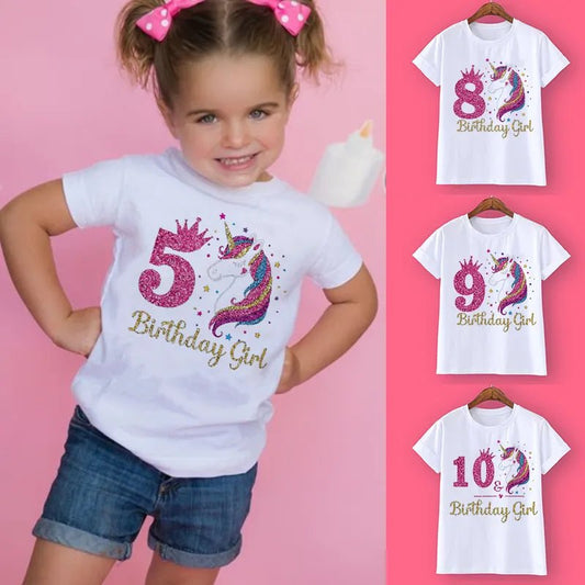 Birthday Bliss Collection: Trendy Tees for Every Year! Girls' Party Perfection from 1 to 12 - The Little Big Store