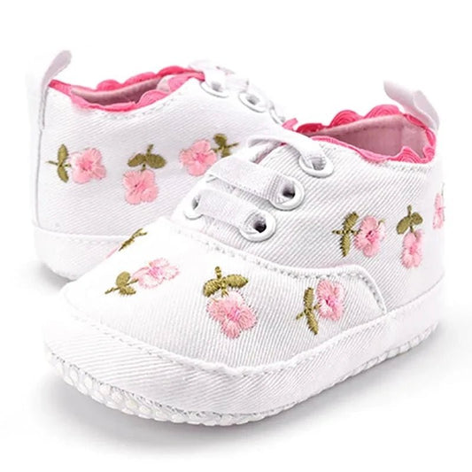 Blossom in Style with Baby Floral Embroidered Shoes! - The Little Big Store