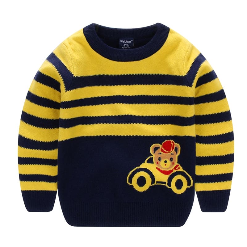 Cartoon Cozy Craze: Whimsical Warmth Sweater for Kids - Adorable Children's Knitwear! - The Little Big Store