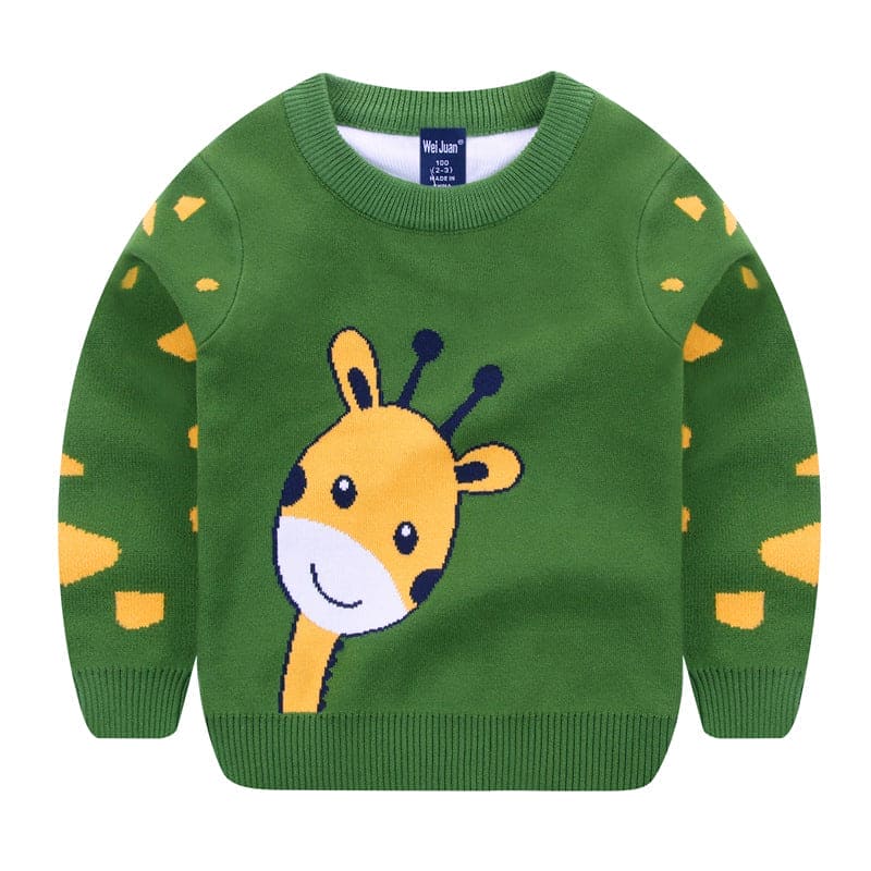 Cartoon Cozy Craze: Whimsical Warmth Sweater for Kids - Adorable Children's Knitwear! - The Little Big Store