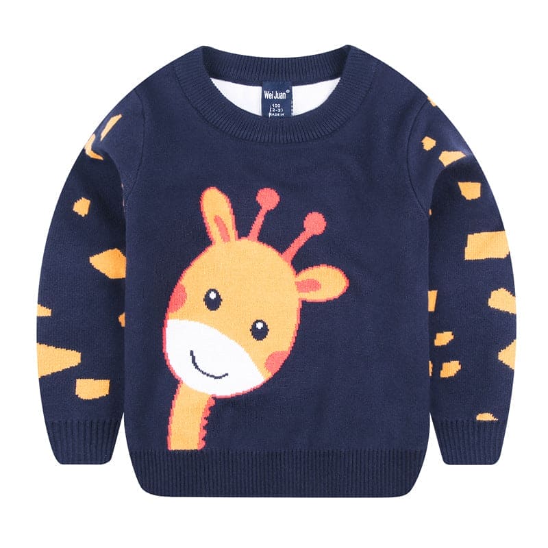 Cartoon Cozy Craze: Whimsical Warmth Sweater for Kids - Adorable Children's Knitwear! - The Little Big Store