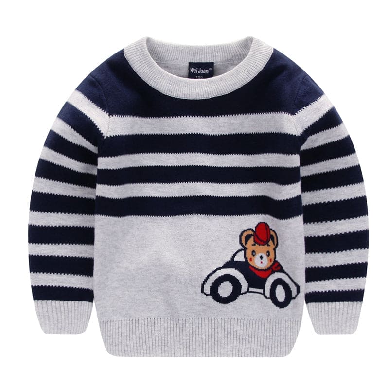 Cartoon Cozy Craze: Whimsical Warmth Sweater for Kids - Adorable Children's Knitwear! - The Little Big Store