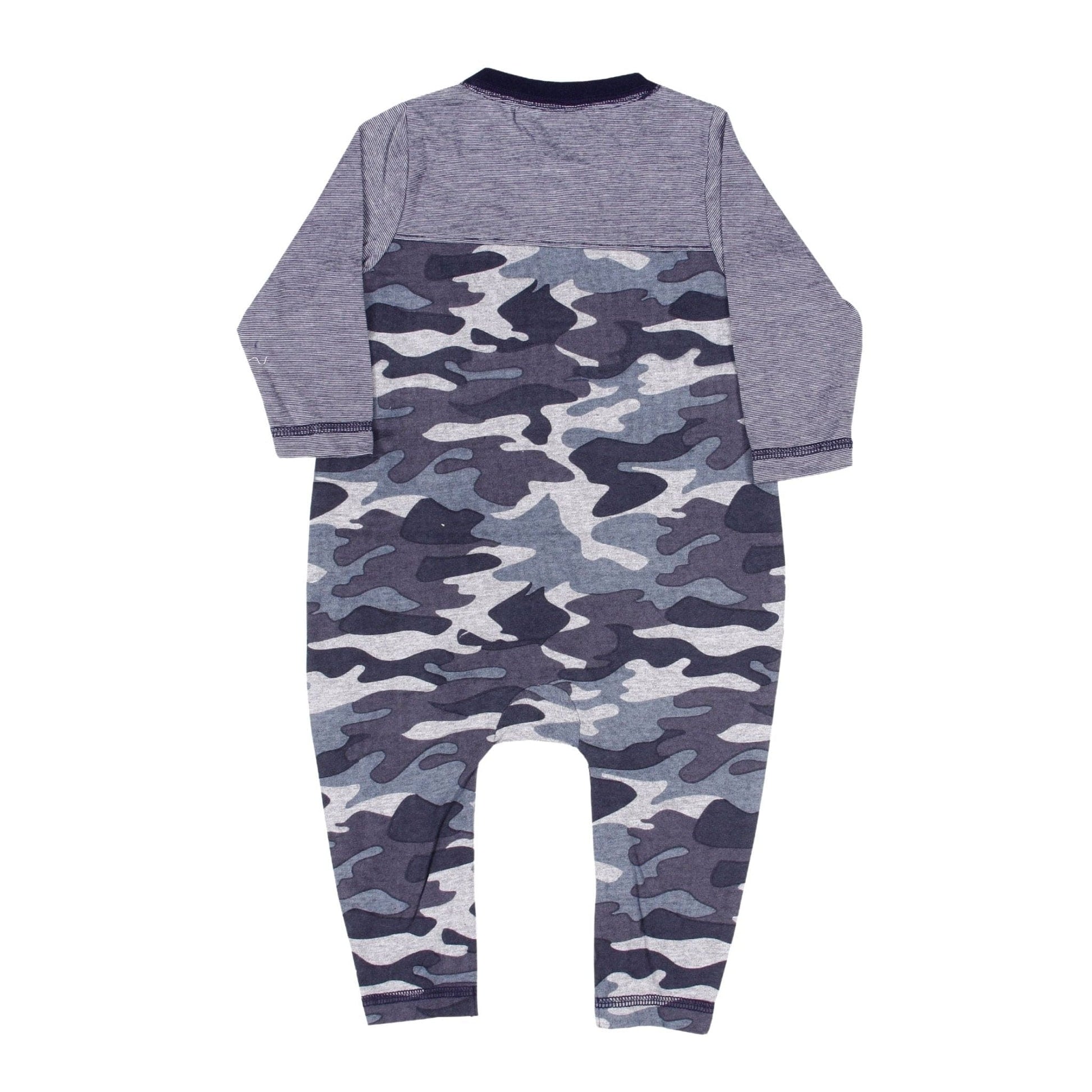 Channing Camouflage Henley Romper - The Little Big Store