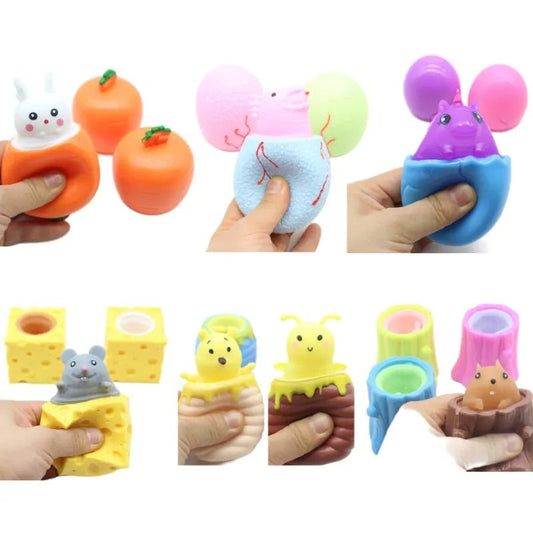Cheese Critters: Adorable Squishy Fun for Instant Stress Relief! 🧀🐭🐰 - The Little Big Store
