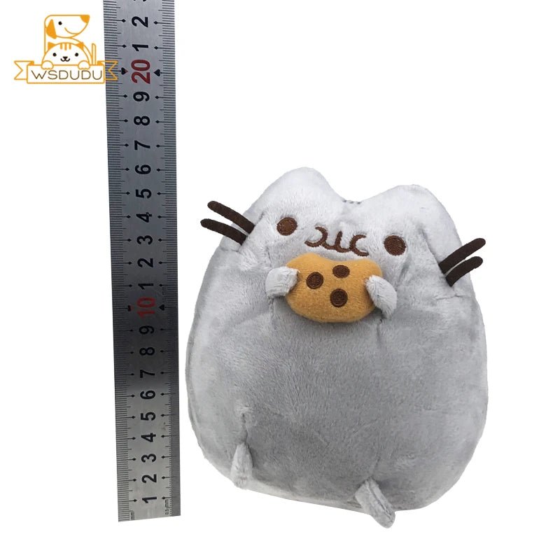 Chubby Cat Cutie: Plush Kitten Pillow and Cuddly Rainbow Toy