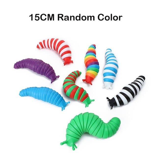 Colorful Calm: Rainbow 3D Slug Fidget Toy 🐌 - The Little Big Store