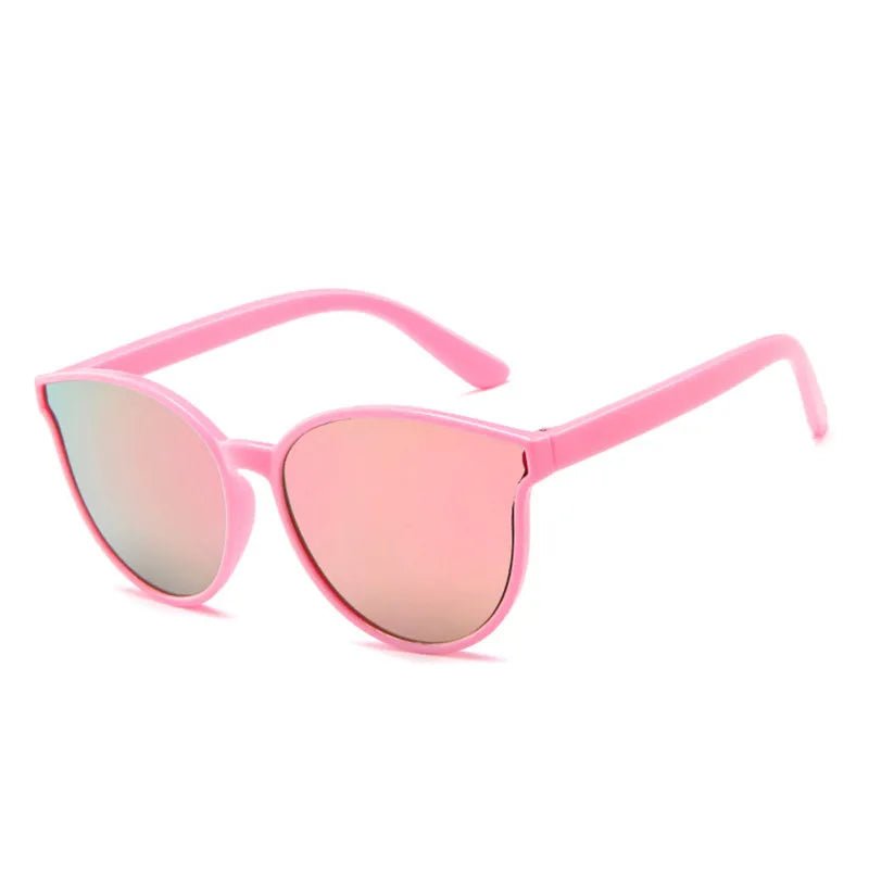 Colorful Concave: Vintage Round Sunglasses for Kids - The Little Big Store