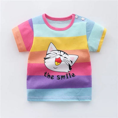 Cotton Candy Comfort: Kids' Essential Cotton T-Shirt for Everyday Play and Style! - The Little Big Store