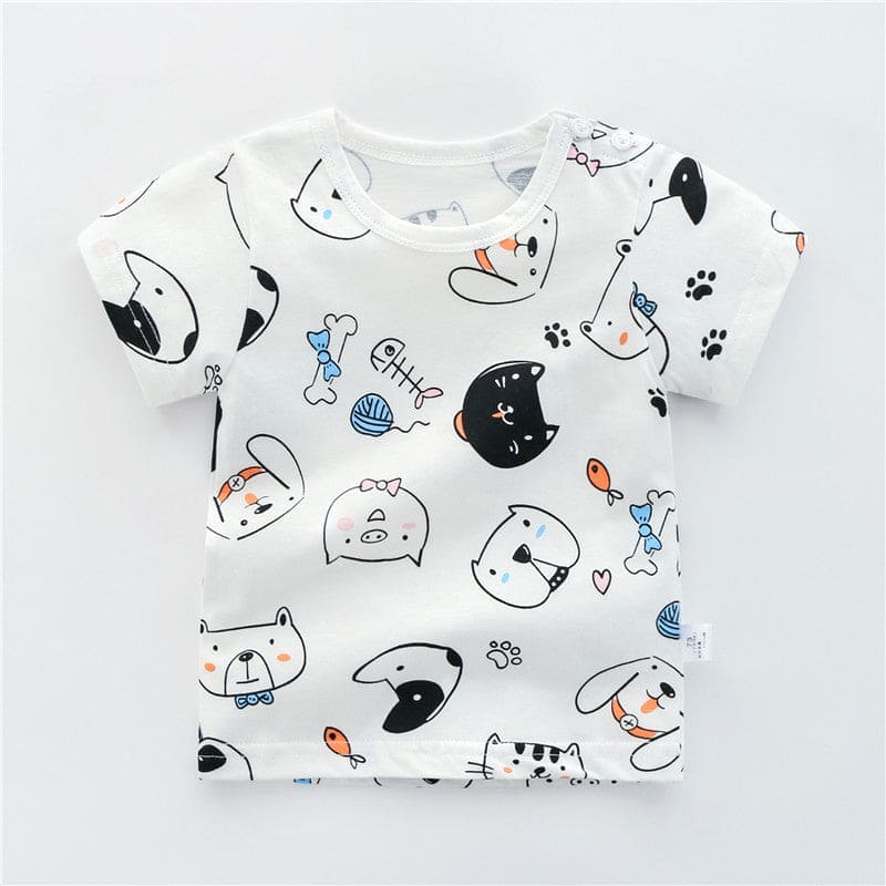 Cotton Candy Comfort: Kids' Essential Cotton T-Shirt for Everyday Play and Style! - The Little Big Store