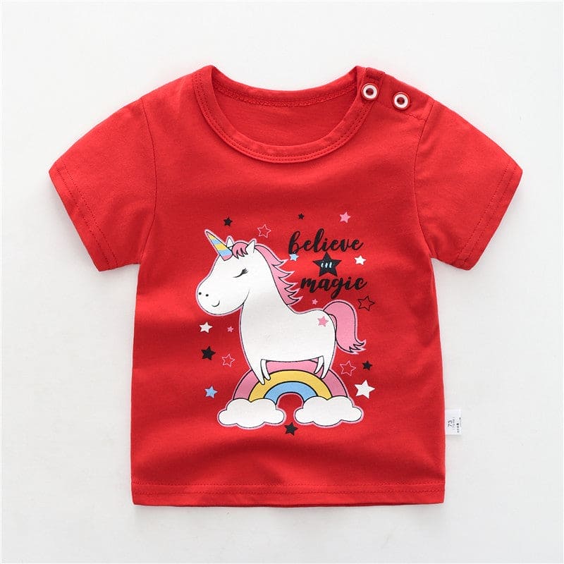 Cotton Candy Comfort: Kids' Essential Cotton T-Shirt for Everyday Play and Style! - The Little Big Store