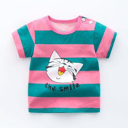 Cotton Candy Comfort: Kids' Essential Cotton T-Shirt for Everyday Play and Style! - The Little Big Store