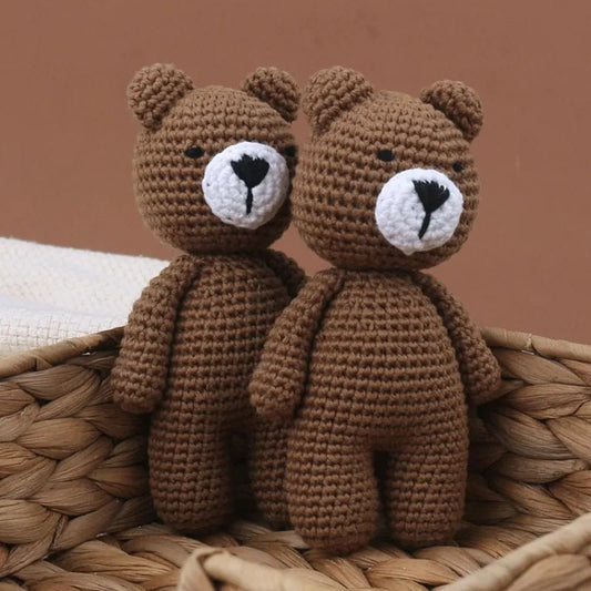 Cozy Dreams: Trending 5-Inch Handmade Crochet Sleep Bear - The Sweetest Gift for Birthday Joy! 🐻🎁 - The Little Big Store