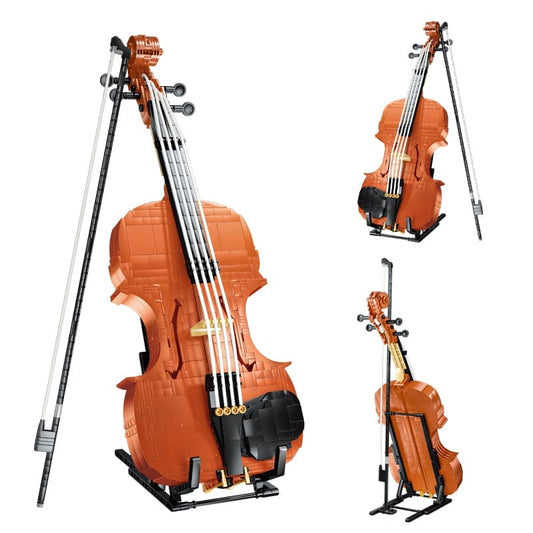 🎻 Create Musical Magic with our Violin Building Blocks Toy! - The Little Big Store