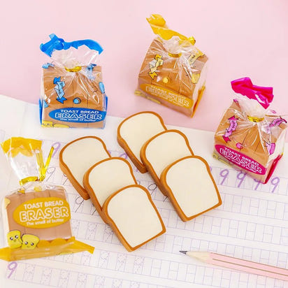 ToastyErase™ - Creative Cute Toast Bread Eraser - The Little Big Store