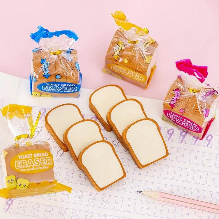 ToastyErase™ - Creative Cute Toast Bread Eraser - The Little Big Store