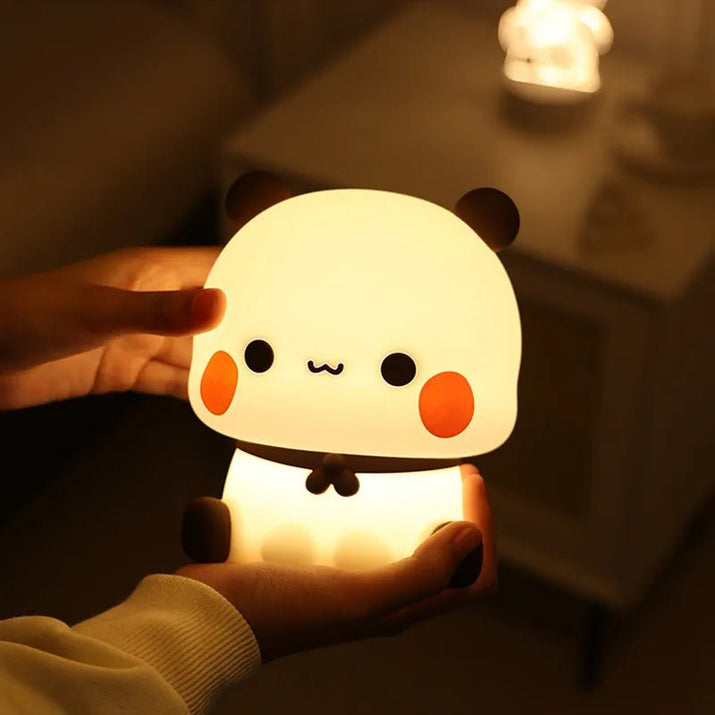Cute and Cozy: Kawaii Panda Bubu and Dudu LED Night Light – Bring a Whimsical Glow to Your Space! 🐼🌙✨ - The Little Big Store