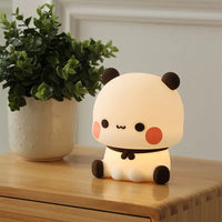 Cute and Cozy: Kawaii Panda Bubu and Dudu LED Night Light – Bring a Whimsical Glow to Your Space! 🐼🌙✨ - The Little Big Store
