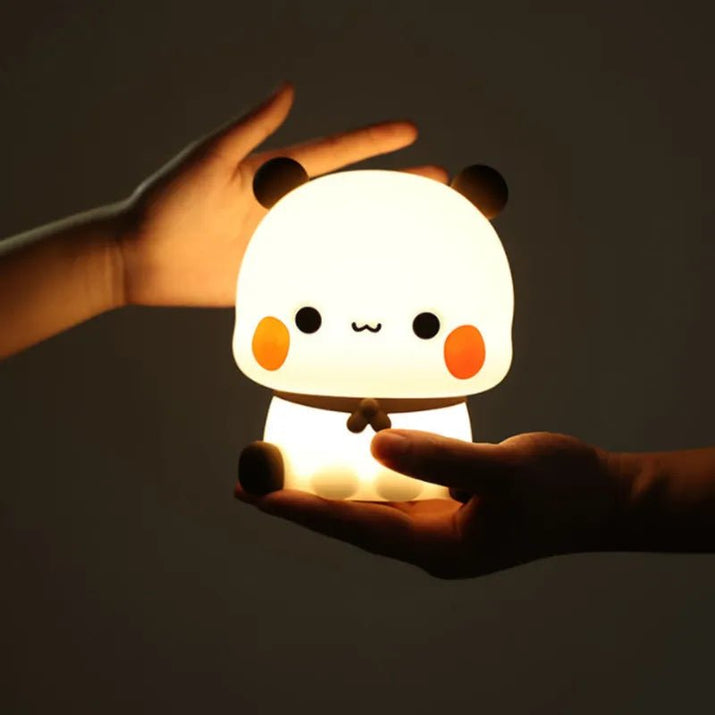 Cute and Cozy: Kawaii Panda Bubu and Dudu LED Night Light – Bring a Whimsical Glow to Your Space! 🐼🌙✨ - The Little Big Store