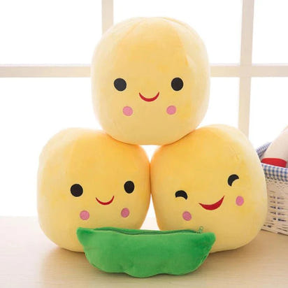 Peek-a-Pod: Adorable Baby Peas in a Pod Plush Toy – Cuddly Plant Doll for Kids - The Little Big Store