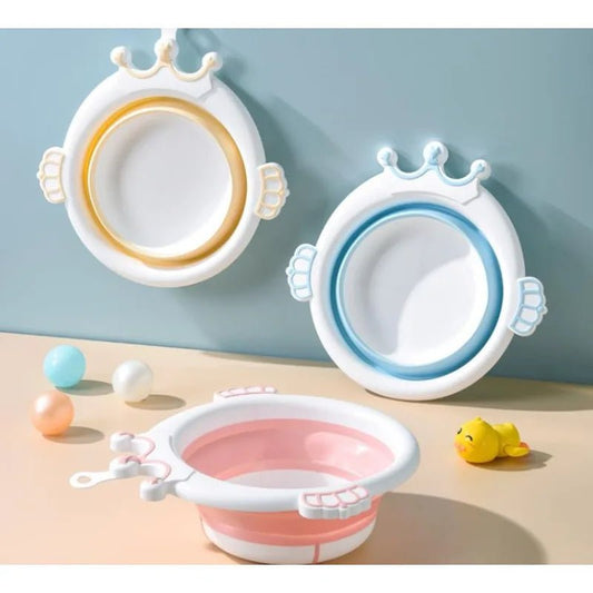 Cute & Convenient: Foldable Baby Washbasin for Bathtime Fun! 🛁👶🌟 - The Little Big Store