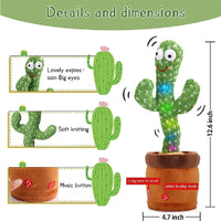 🌵 Dancing and Talking Cactus Toy - The Little Big Store