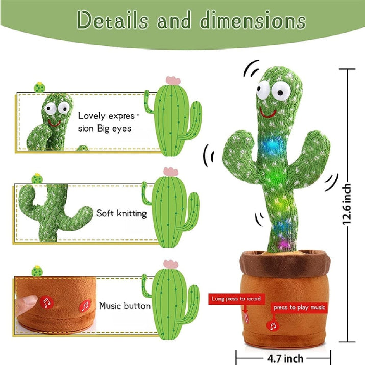 🌵 Dancing and Talking Cactus Toy - The Little Big Store