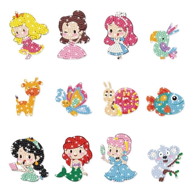 Dazzle with Diamonds: 5D Diamond Painting Stickers for Sparkling Creativity - The Little Big Store