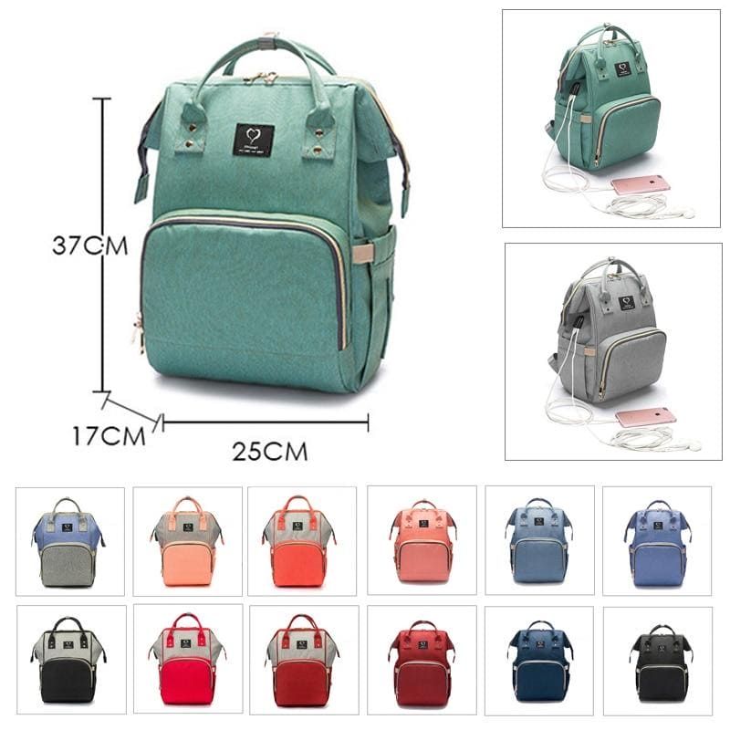 Diaper Bag Nappy Bag Waterproof Mom Maternity Travel Backpack Designer - The Little Big Store