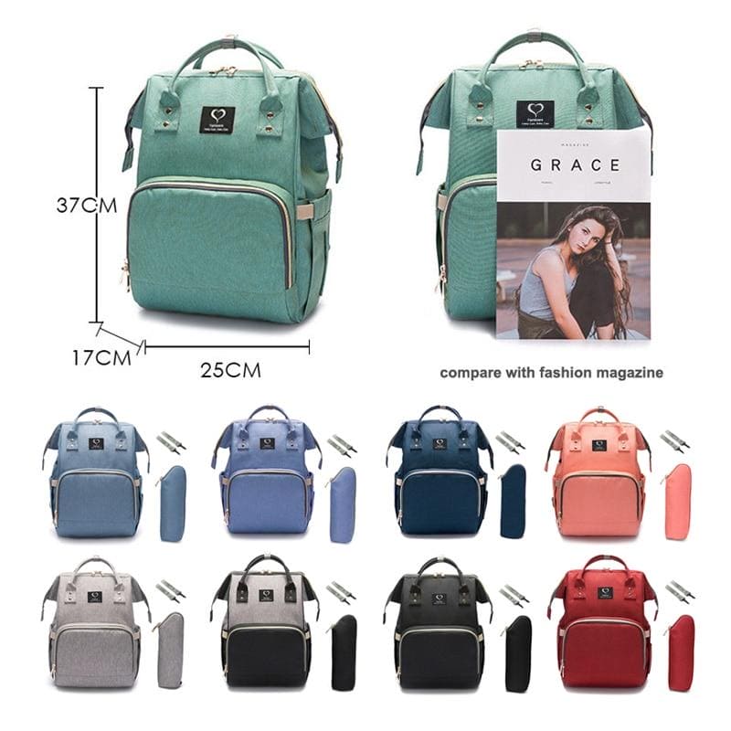 Diaper Bag USB Large Capacity Nappy Bag Waterproof Maternity Travel - The Little Big Store