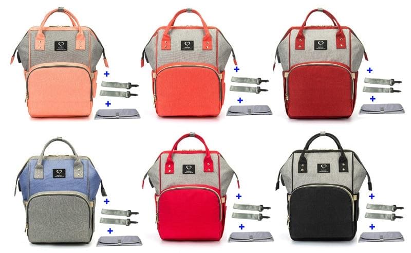 Diaper Bag USB Large Capacity Nappy Bag Waterproof Maternity Travel - The Little Big Store