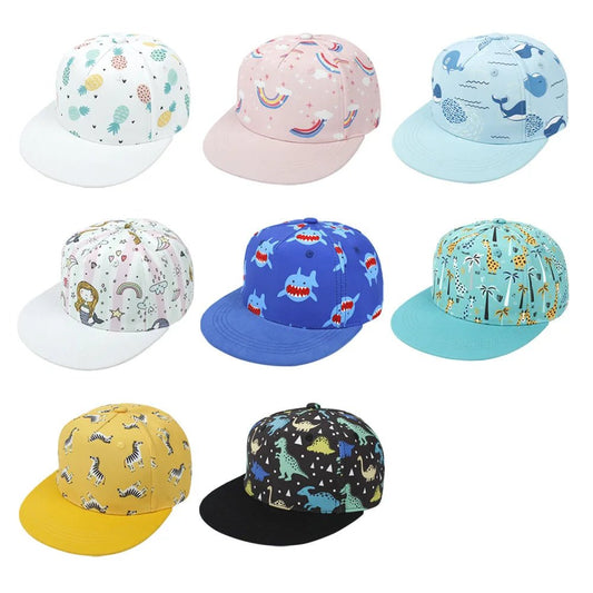 Dino Delight: Kids Dinosaur Print Baseball Cap - Adventure-Ready, Adjustable, and Roaring with Style for Ages 1-8 Years 🦕🧢 - The Little Big Store