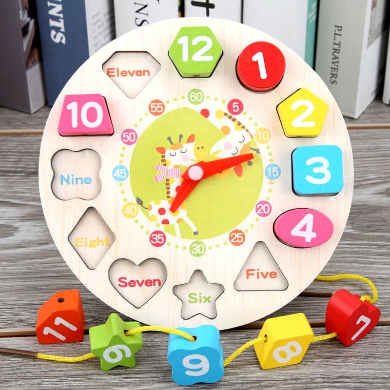 Discover & Shape Time: Cognitive Beaded Clock Toy for Learning Fun