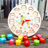 Discover & Shape Time: Cognitive Beaded Clock Toy for Learning Fun - The Little Big Store