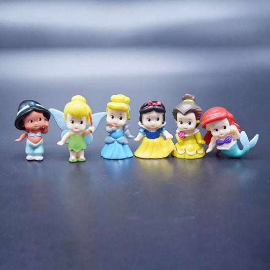 Disney Princess Adventure Awaits: 6Pcs/Set PVC Action Figures for Enchanting Playtime! ✨👑🎁 - The Little Big Store