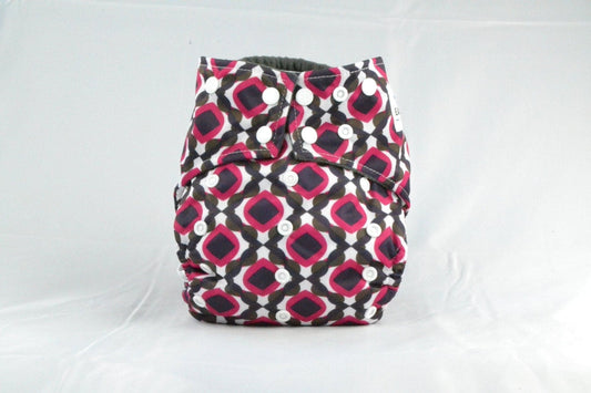 Earthlie Cloth Diaper - Red & Black - The Little Big Store