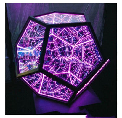 Infinity Glow: Creative Dodecahedron Galaxy Projector Night Light - The Little Big Store
