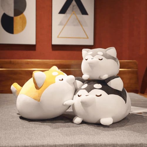 Dreamy Shiba Snuggles™: Cute Sleepy Shiba Inu Doll - The Little Big Store