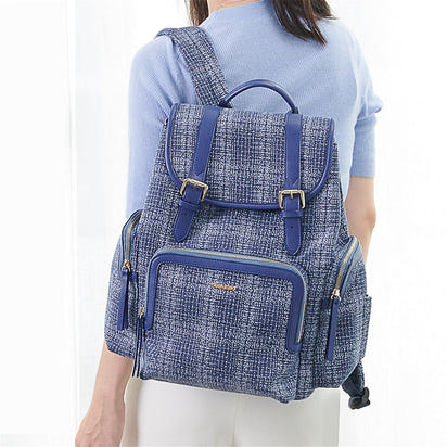 Fashion Tweed Baby Diaper Bag Backpack - The Little Big Store