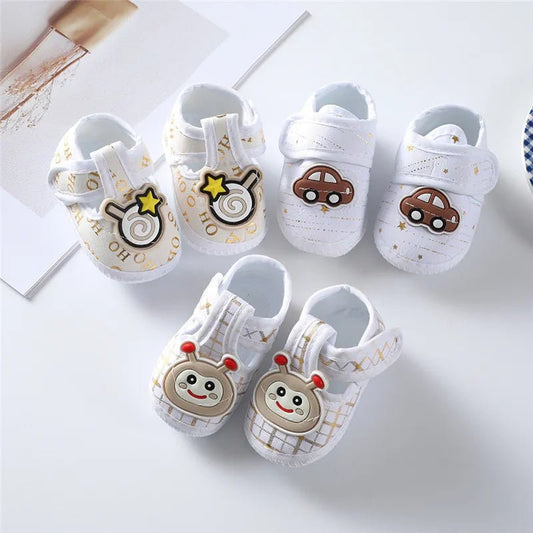 First Walkers Cotton Soft Newborn Baby Shoes - The Little Big Store
