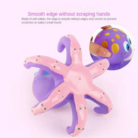 OctoHoops™: Floating Purple Octopus Bath Toy with 3 Hoopla Rings - The Little Big Store